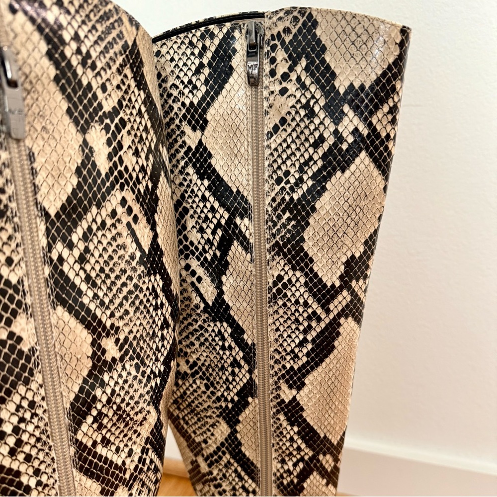 NWB Marc Fisher Retie2 Over-the-Knee Snake Print Boots – 7M – NEW With Box - Picture 5 of 9